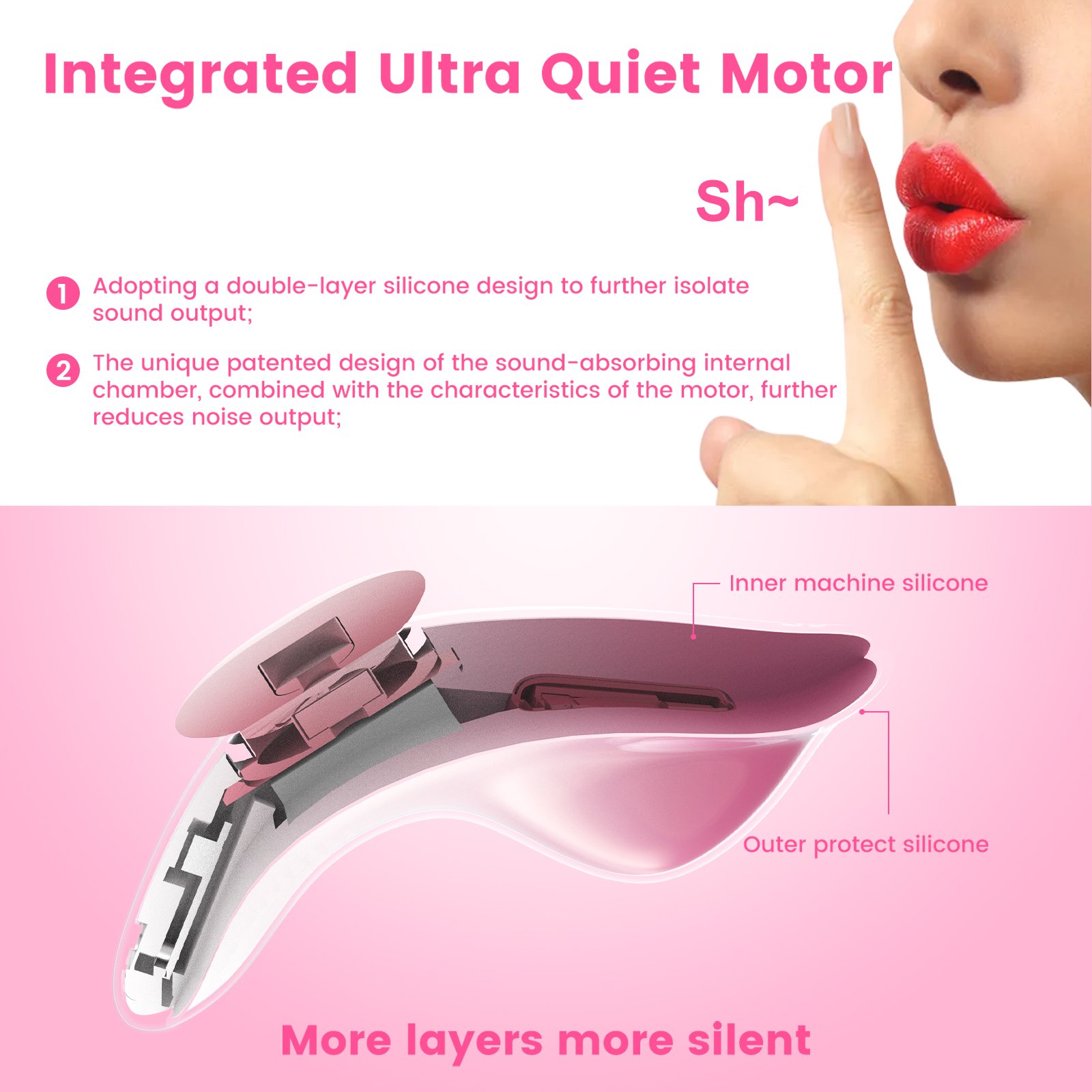 Invisible Wearable Vibrator with Magnetic Clip Panty vibrator remote - Image 2
