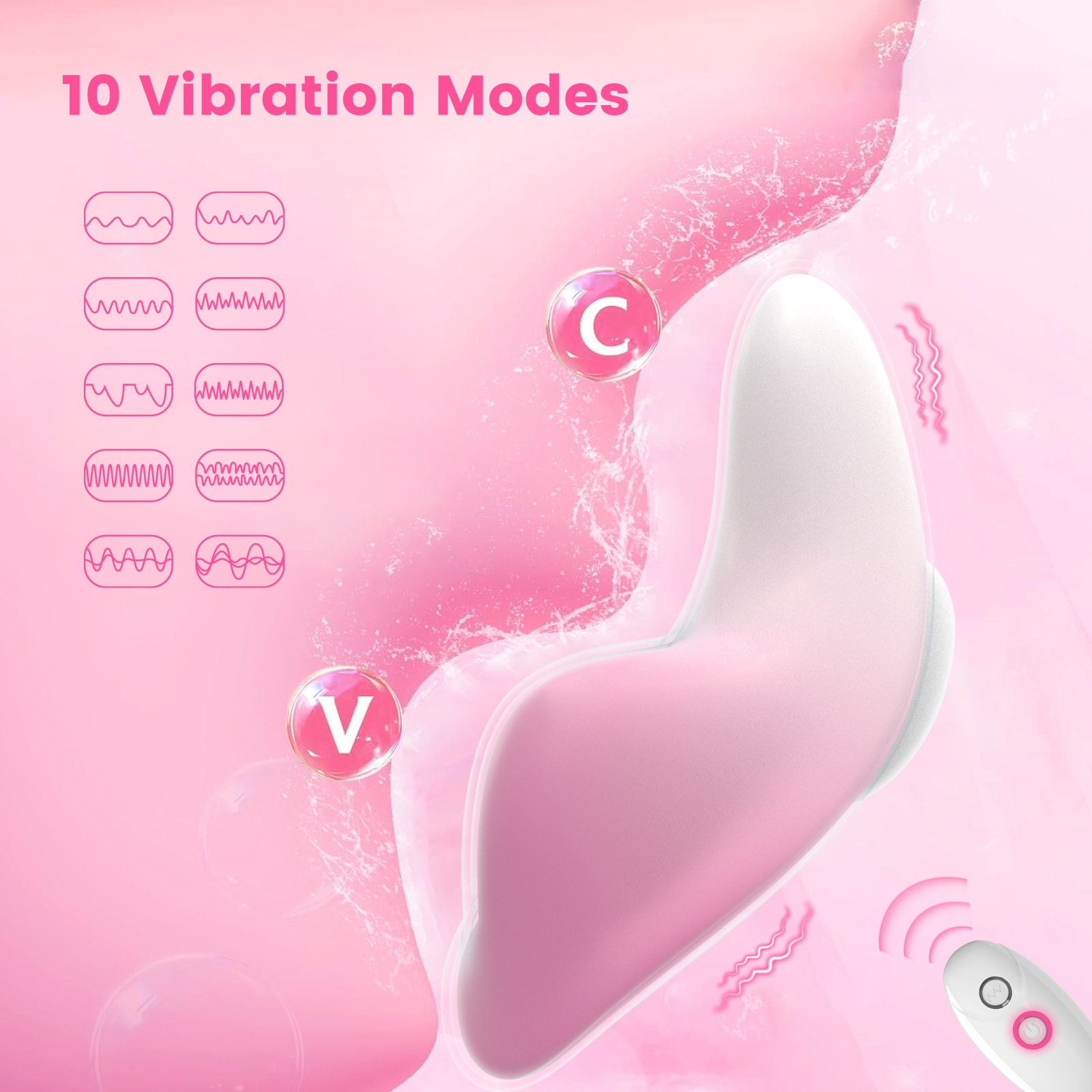 Invisible Wearable Vibrator with Magnetic Clip Panty vibrator remote - Image 4