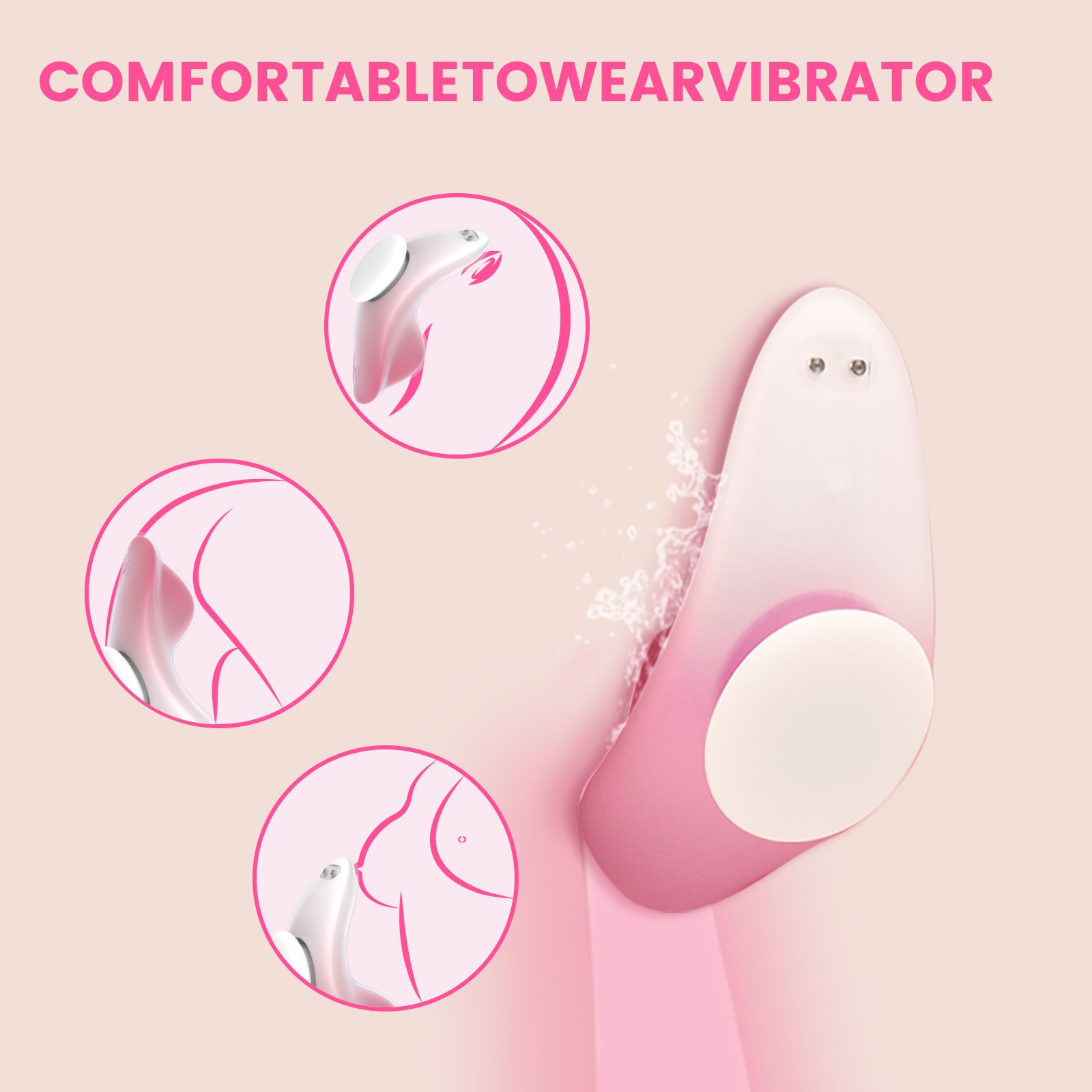 Invisible Wearable Vibrator with Magnetic Clip Panty vibrator remote - Image 5