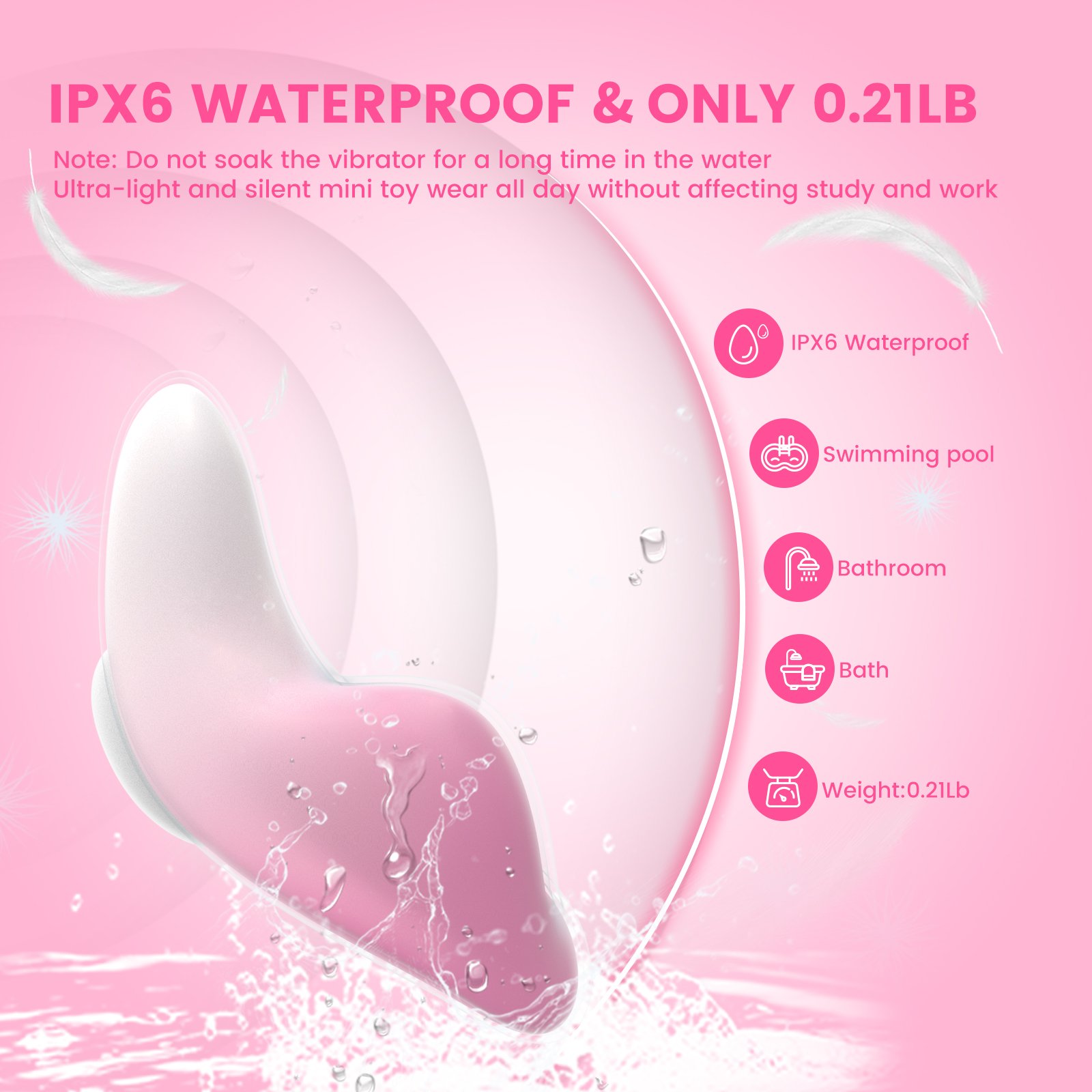 Invisible Wearable Vibrator with Magnetic Clip Panty vibrator remote - Image 6