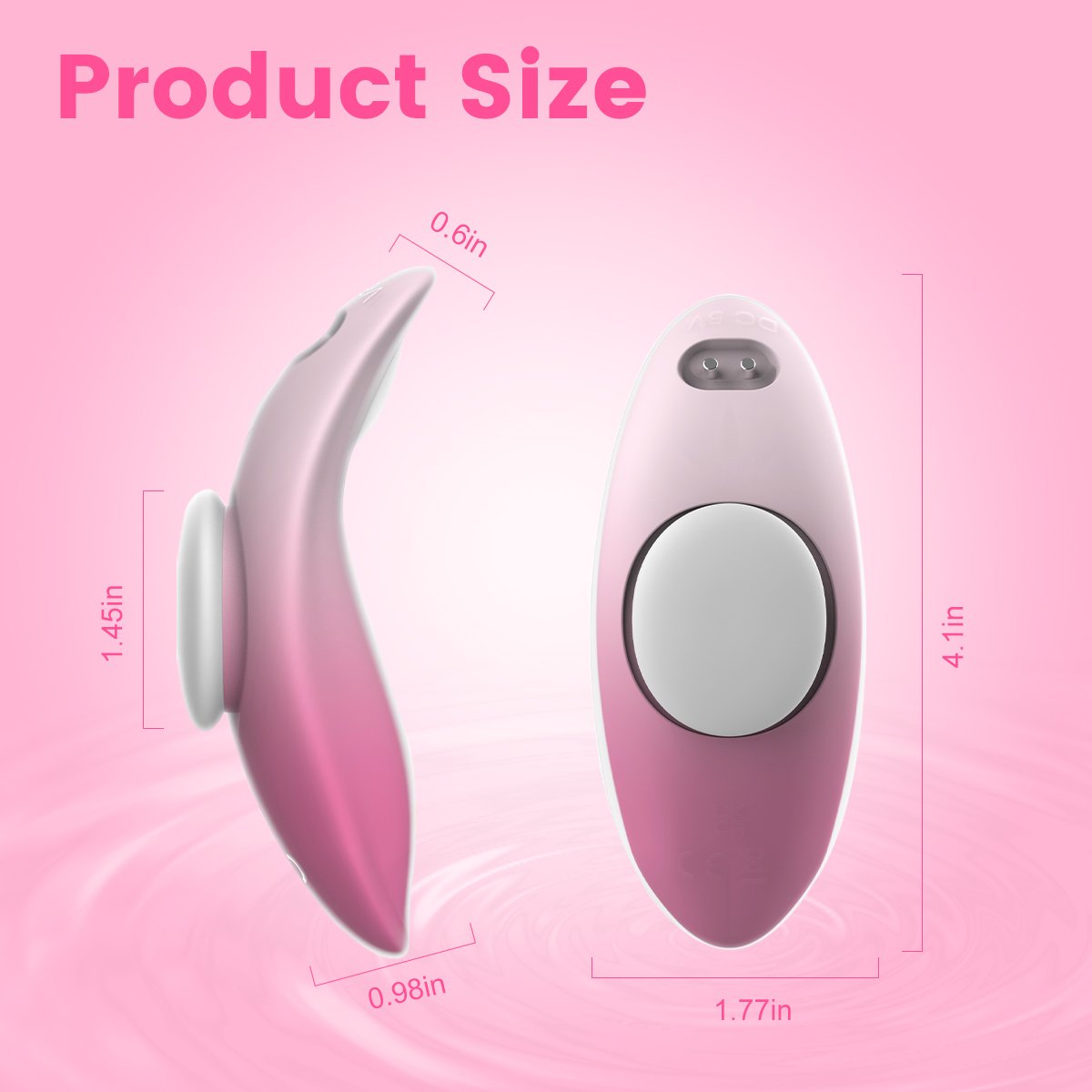 Wearable panty vibrator remote double layers silicone - Image 7