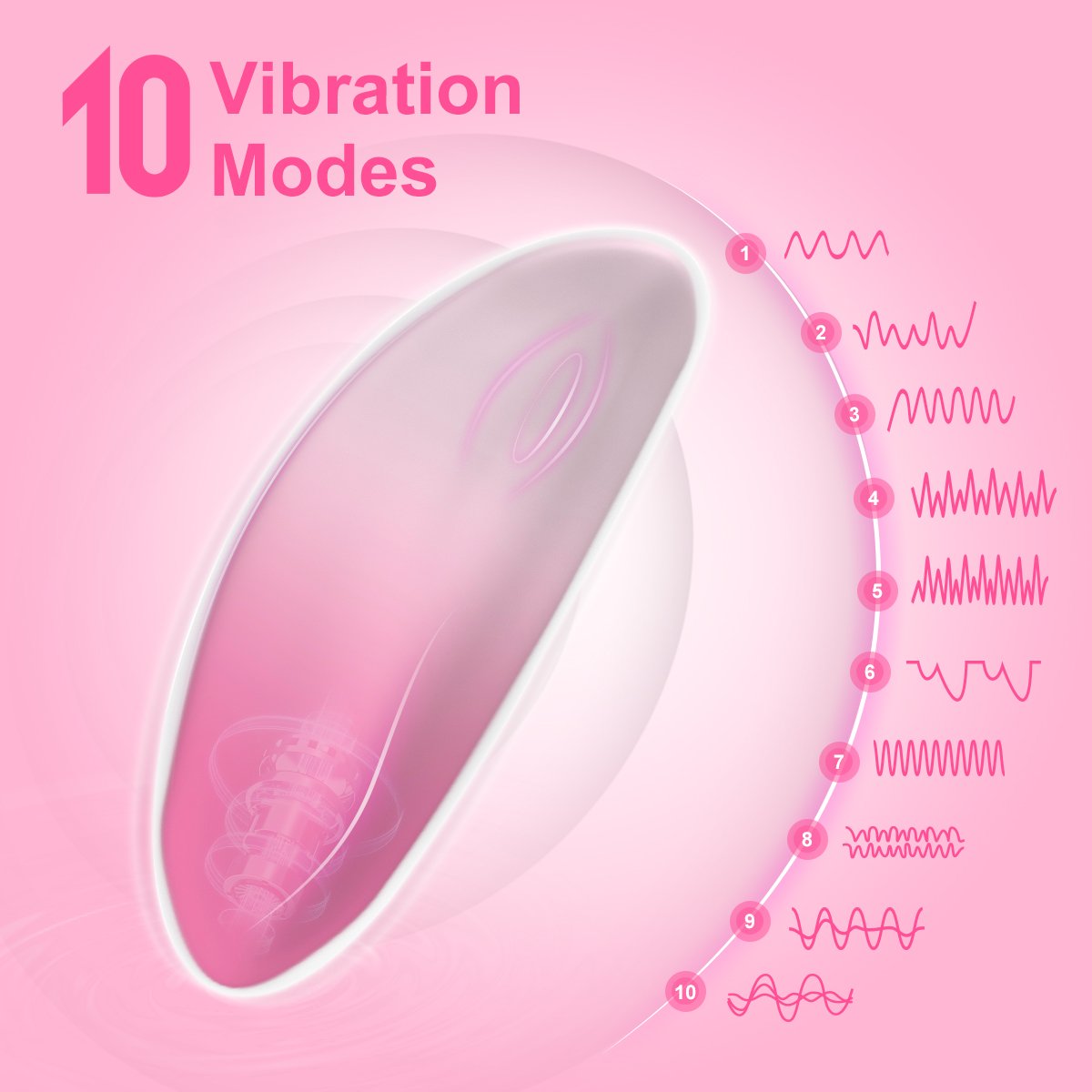 Wearable panty vibrator remote double layers silicone - Image 3