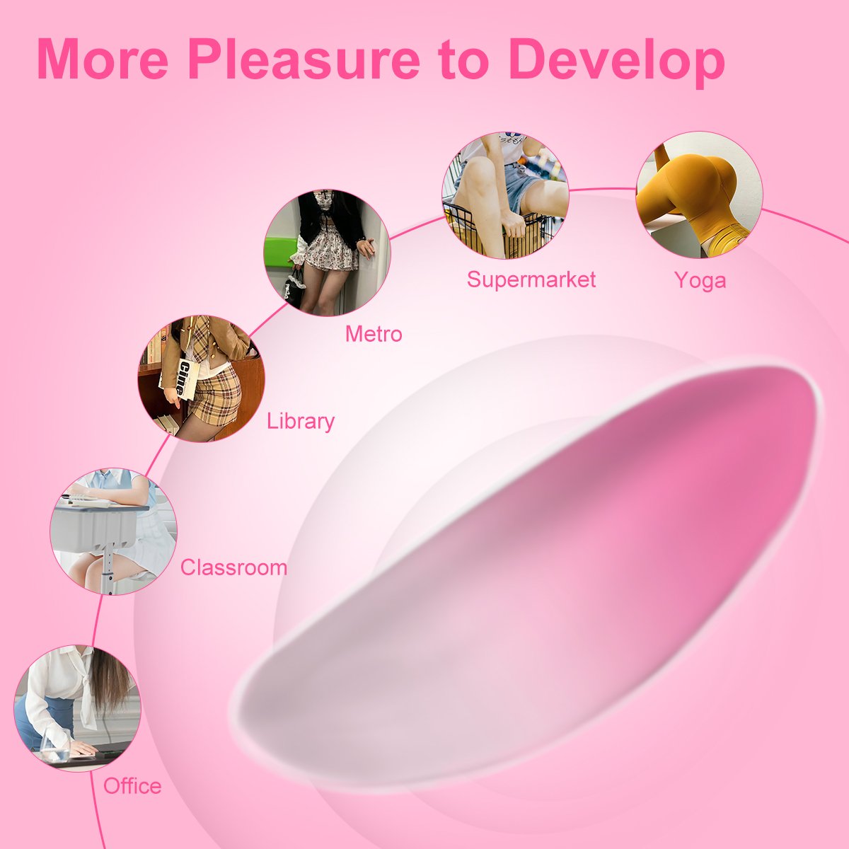 Wearable panty vibrator remote double layers silicone - Image 2