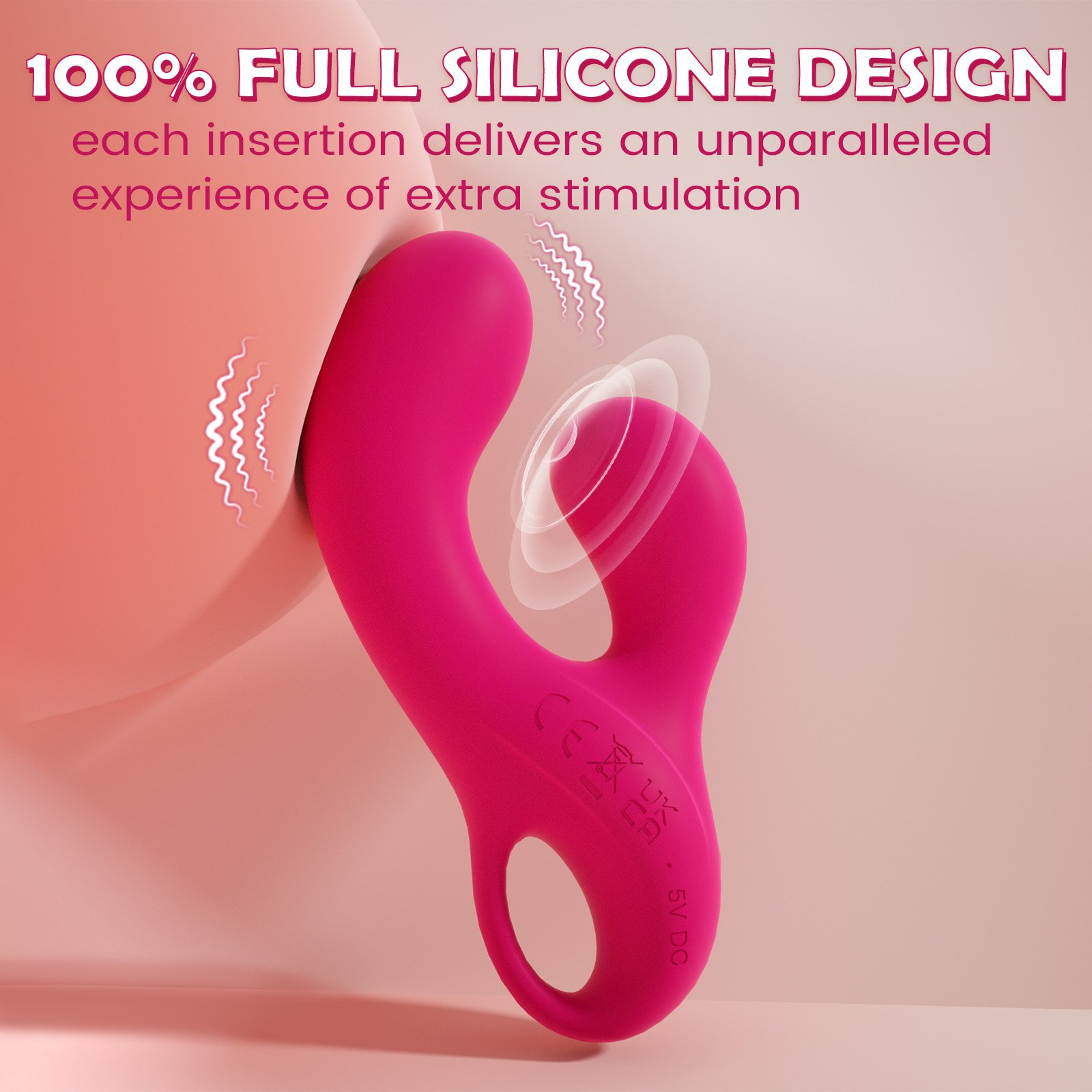 100% full silicone rabbit vibrator - Image 2