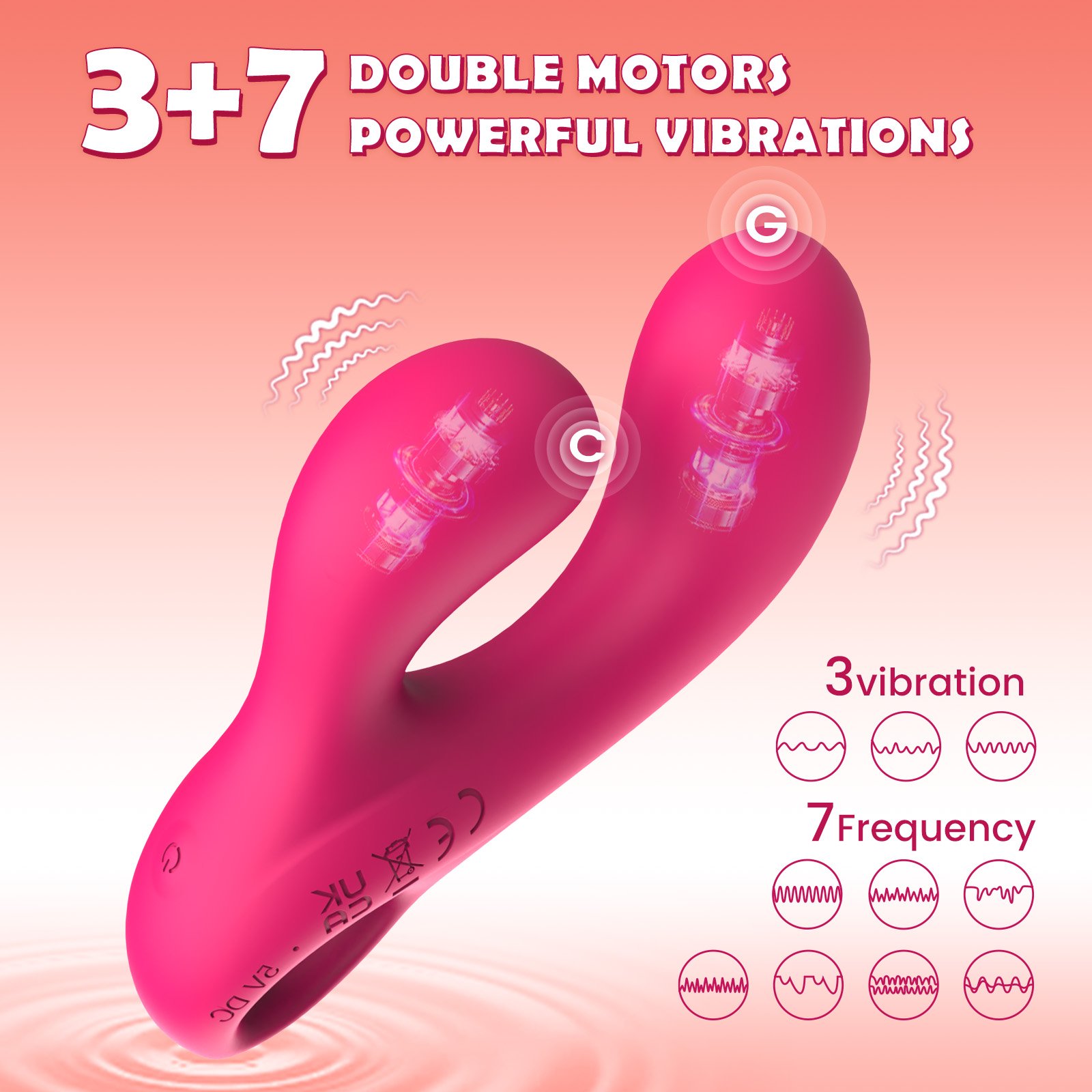 100% full silicone rabbit vibrator - Image 5