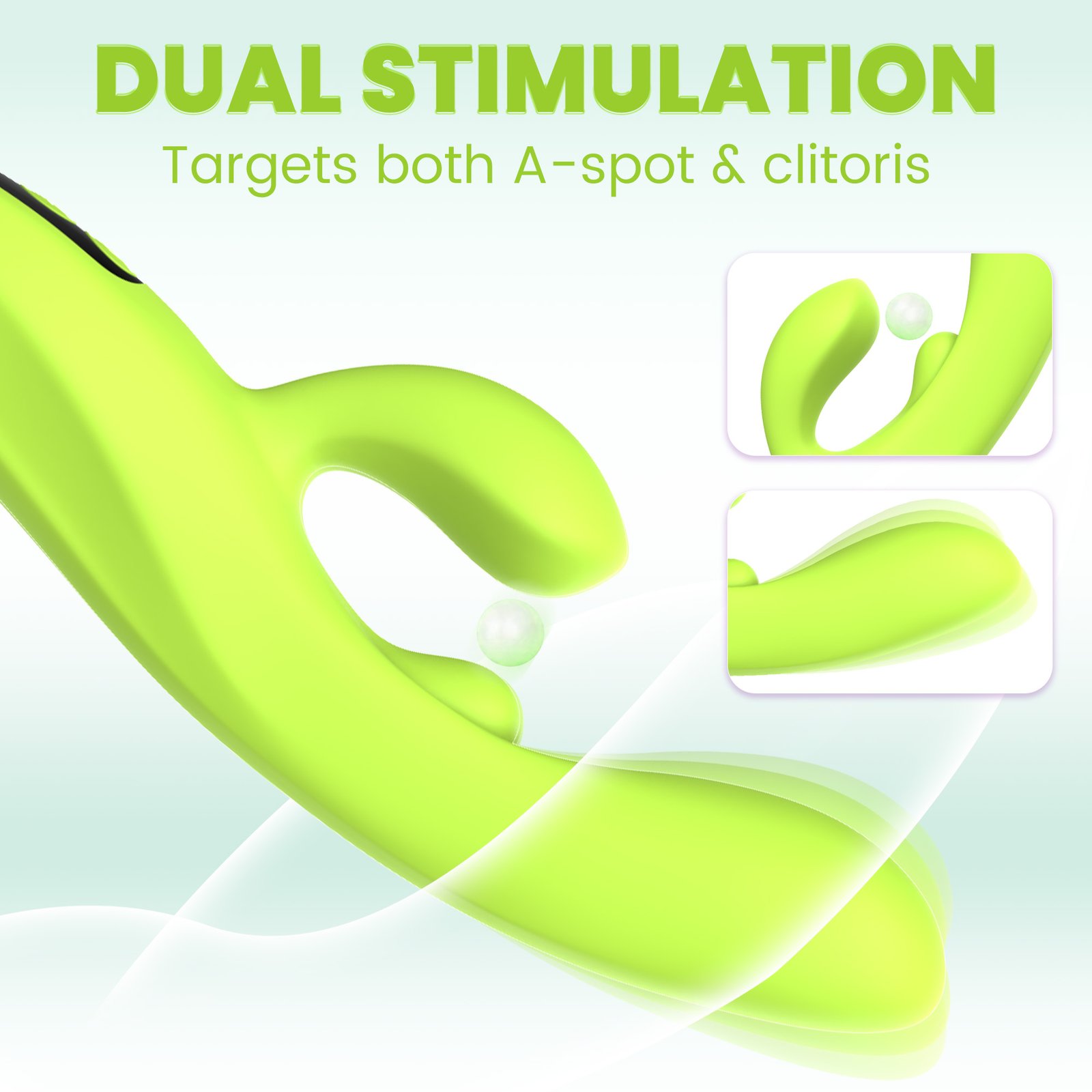 Led screen rabbit vibrator Targets both A-spot & clitoris - Image 2