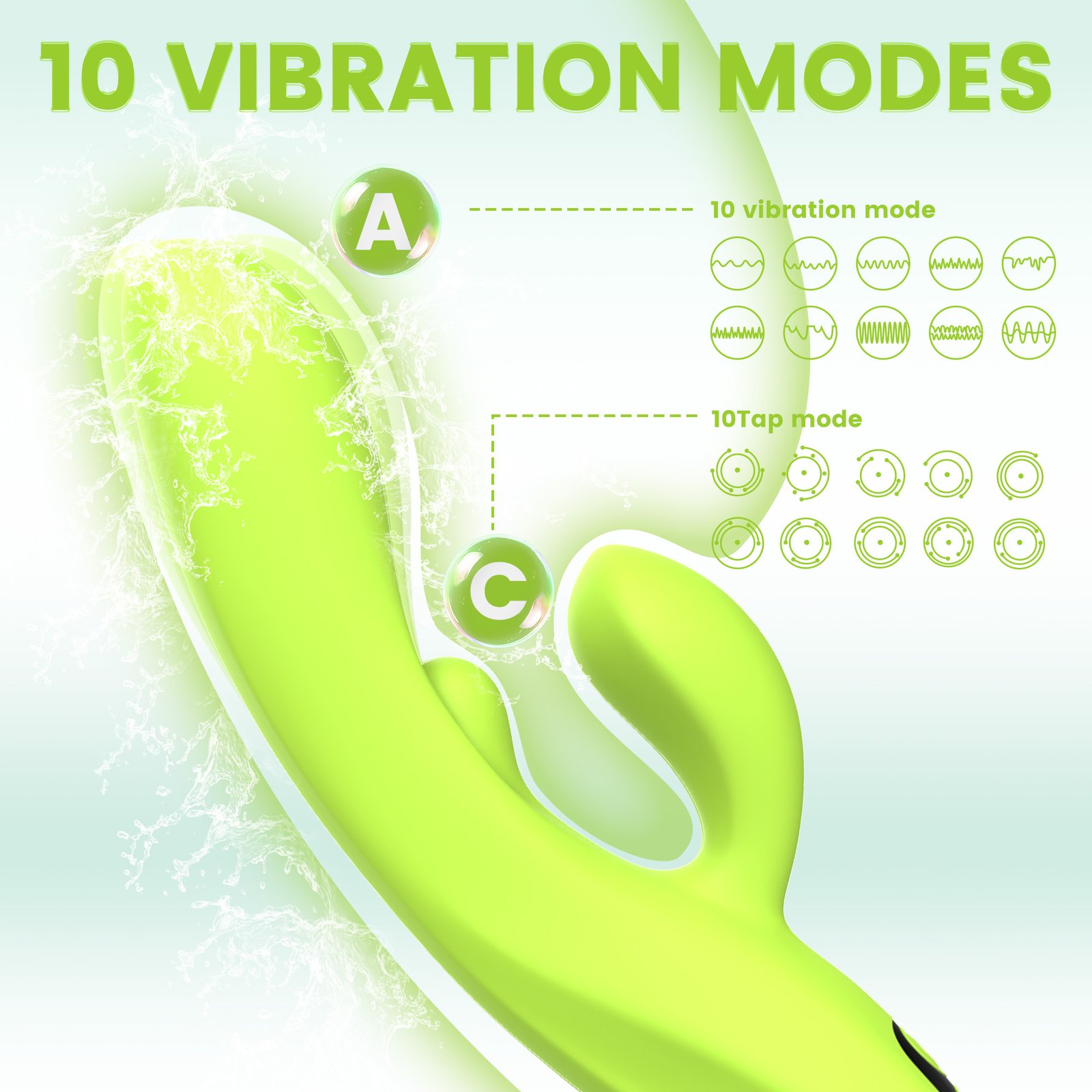 Led screen rabbit vibrator Targets both A-spot & clitoris - Image 4